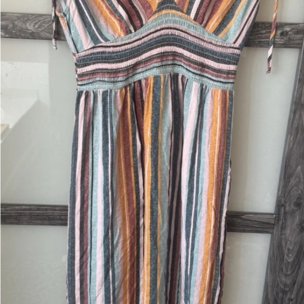Love To Be Spoiled Stripped Light Summer Dress Sz L